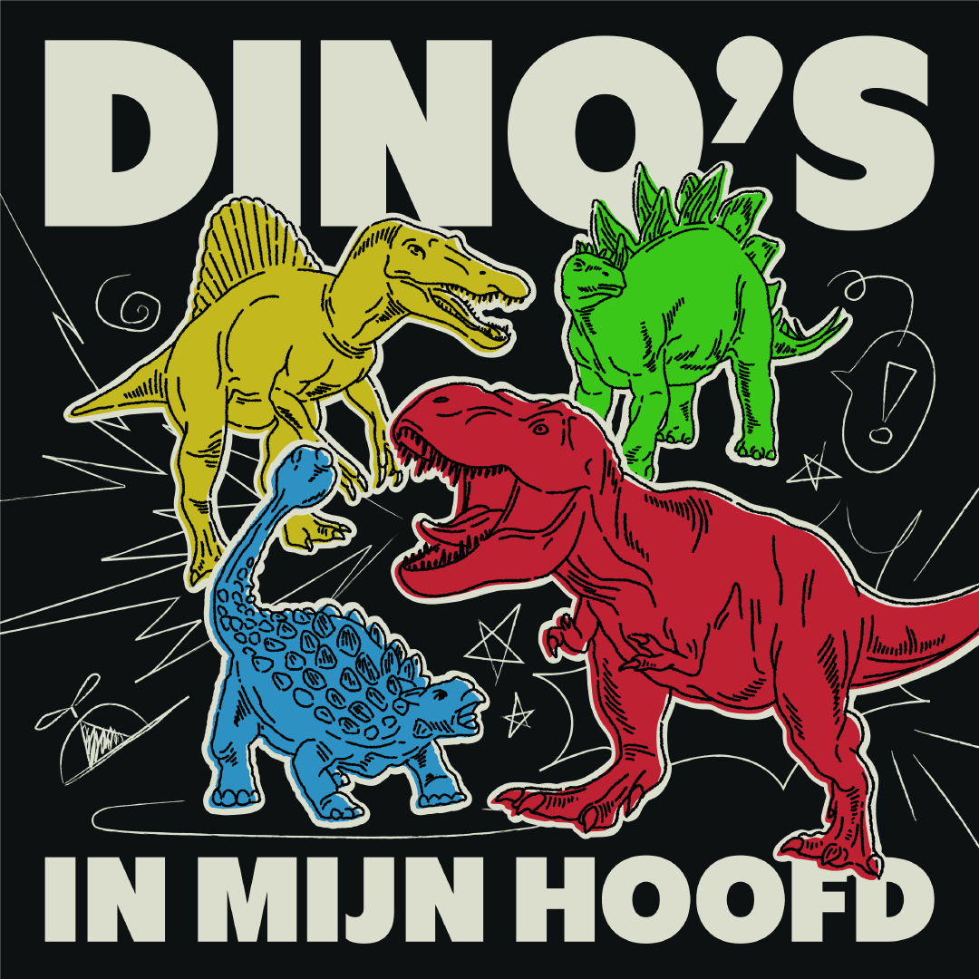 The cover for Dino’s in Mijn Hoofd.